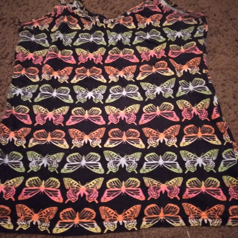 Butterfly pattern tank top
